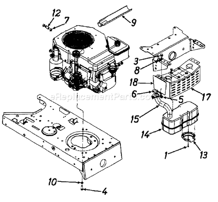 Page G Diagram and Parts List for 1363694H701 1996 Yard Man Lawn Tractor